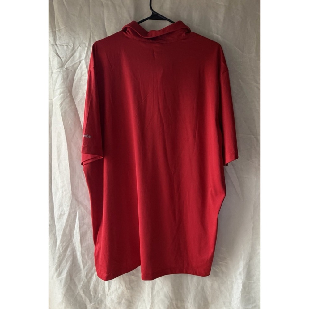 Washington Nationals Men's Red Polo Shirt Size Columbia‎ 2XL Golf - Picture 5 of 5